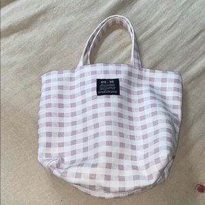 Purple and white urban outfitters purse